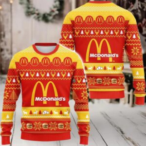 025 Christmas McDonald’s Ugly Sweater 025 Christmas McDonald’s Ugly Sweater