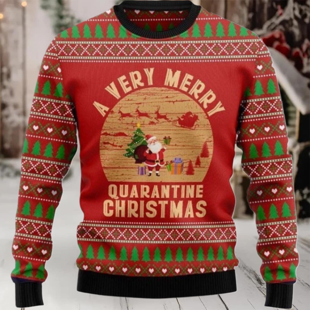2025 A Very Merry Quarantine Christmas Ugly Christmas Sweater