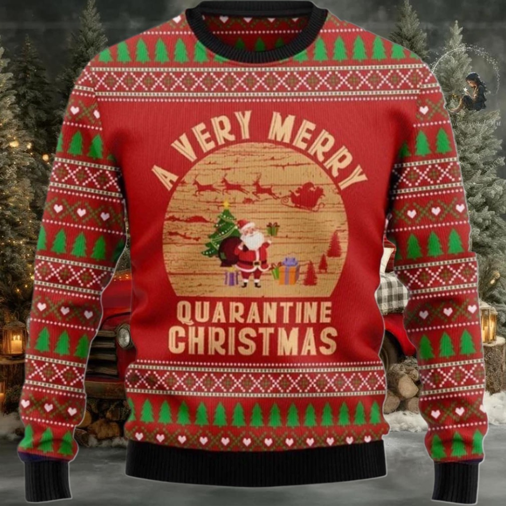 2025 A Very Merry Quarantine Christmas Ugly Christmas Sweater 2025 A Very Merry Quarantine Christmas Ugly Christmas Sweater