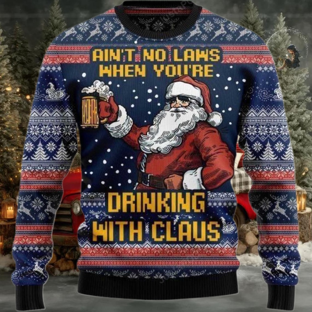 2025 Ain’t No Law When Drinking Beer Christmas Ugly Sweater 2025 Ain’t No Law When Drinking Beer Christmas Ugly Sweater
