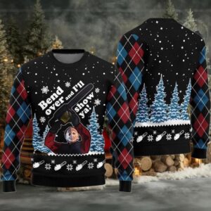 2025 Bend Over and Ill Show Ya Ugly Christmas Sweater