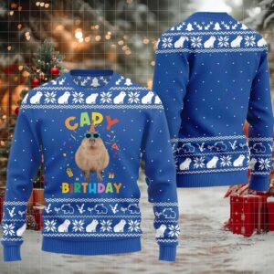2025 Capy Birthday Ugly Christmas Sweater