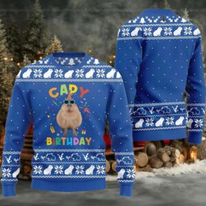 2025 Capy Birthday Ugly Christmas Sweater