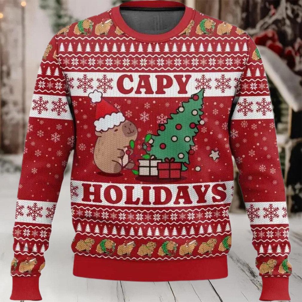 Capy Holidays Christmas Sweater Image 1