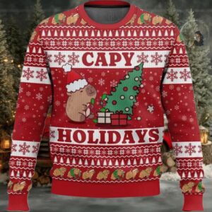 2025 Capy Holidays Ugly Christmas Sweater