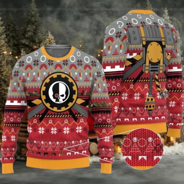 2025 Christmas Warhammer Adeptus Mechanicus Iconic Ugly Sweater