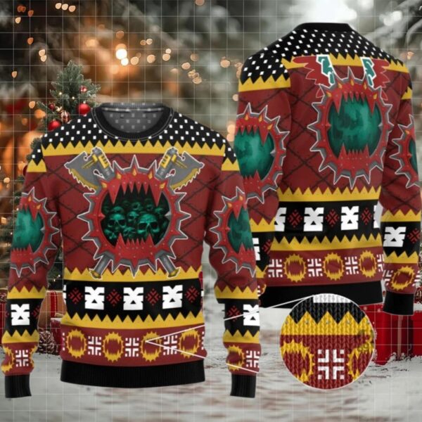 2025 Christmas Warhammer Chaos Space Marine World Eaters Iconic Ugly Sweater