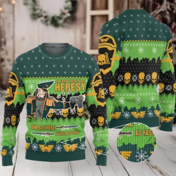 2025 Christmas Warhammer Colonel Commissar Ibram Gaunt Iconic Ugly Sweater