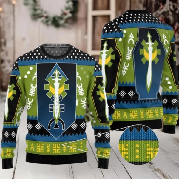 2025 Christmas Warhammer Craftworlds Aeldari Of Alaitoc Iconic Ugly Sweater