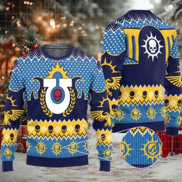 2025 Christmas Warhammer Ultramarine Iconic Ugly Sweater