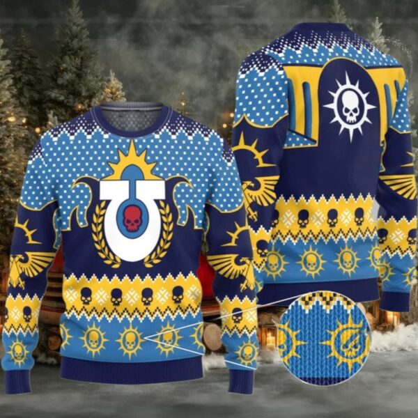 2025 Christmas Warhammer Ultramarine Iconic Ugly Sweater