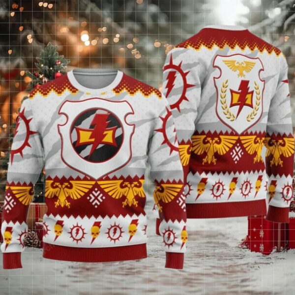 2025 Christmas Warhammer White Scars Iconic Ugly Sweater