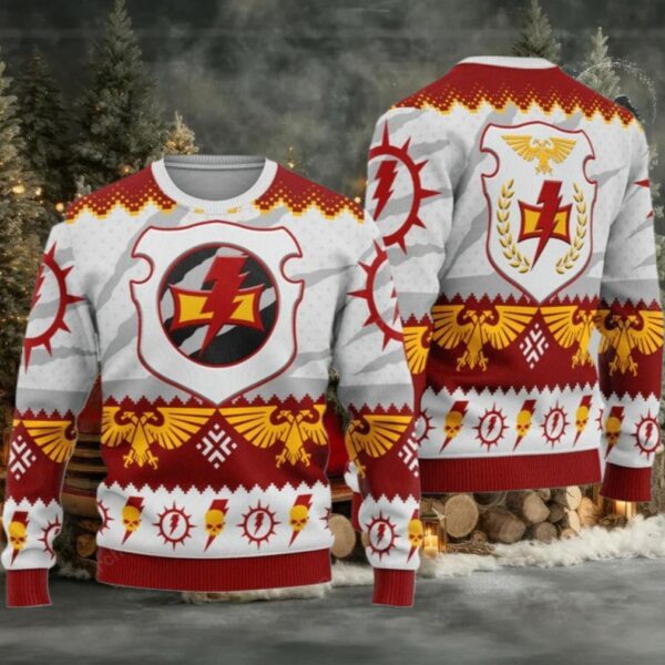 2025 Christmas Warhammer White Scars Iconic Ugly Sweater
