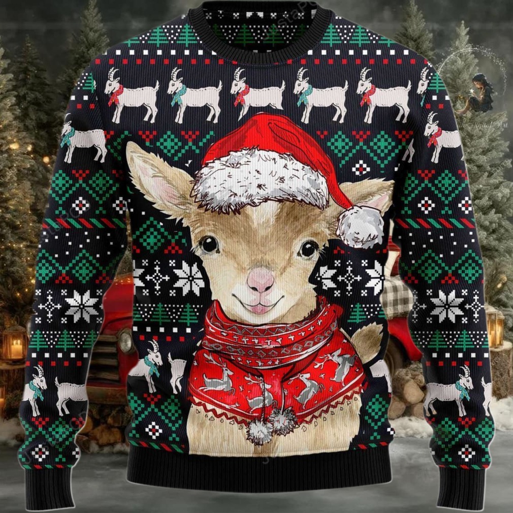 2025 Cute Goat Santa Christmas Ugly Sweater 2025 Cute Goat Santa Christmas Ugly Sweater