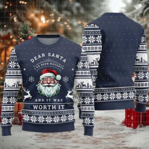 2025 Dear Santa I’ve Been Naughty Ugly Christmas Sweater