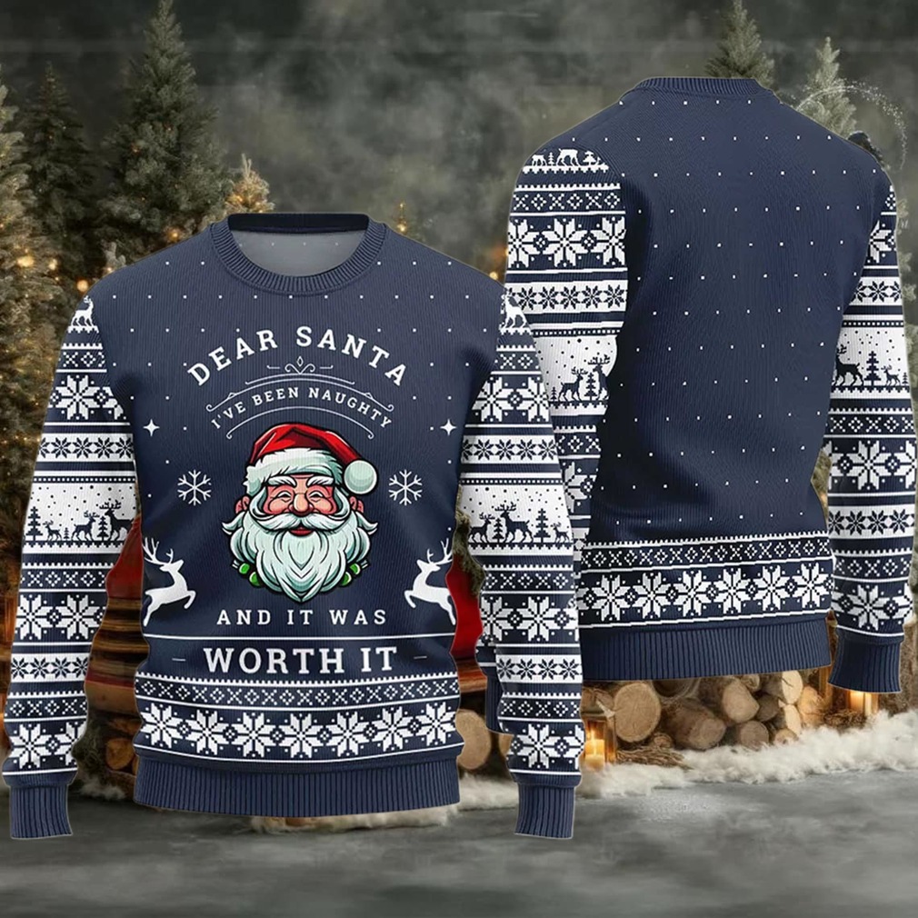 2025 Dear Santa I’ve Been Naughty Ugly Christmas Sweater 2025 Dear Santa I’ve Been Naughty Ugly Christmas Sweater