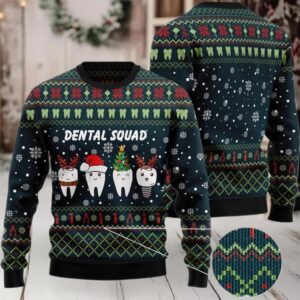 2025 Dental Squad Ugly Christmas Sweater 2025 Dental Squad Ugly Christmas Sweater