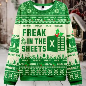 2025 Freak In The Sheets Ugly Christmas Sweater 2025 Freak In The Sheets Ugly Christmas Sweater