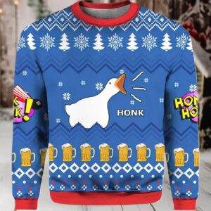 2025 Goose Honk Ugly Christmas Sweater