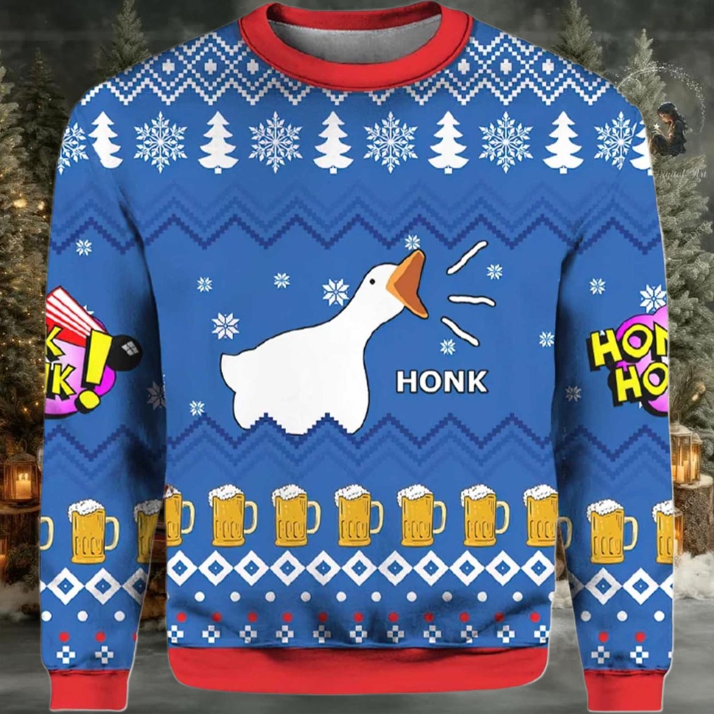 2025 Goose Honk Ugly Christmas Sweater 2025 Goose Honk Ugly Christmas Sweater