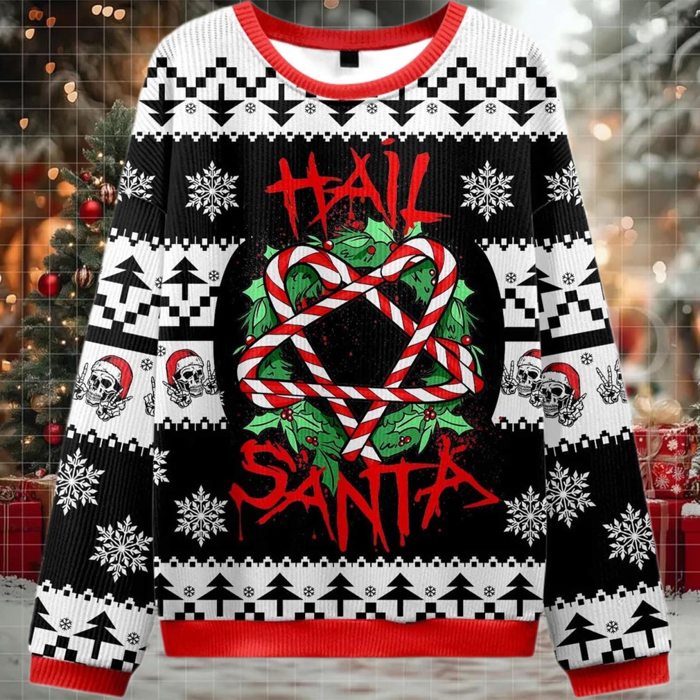 2025 Hail Santa Ugly Christmas Sweater