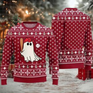 2025 Halloween Funny Bowling Game Ugly Sweater