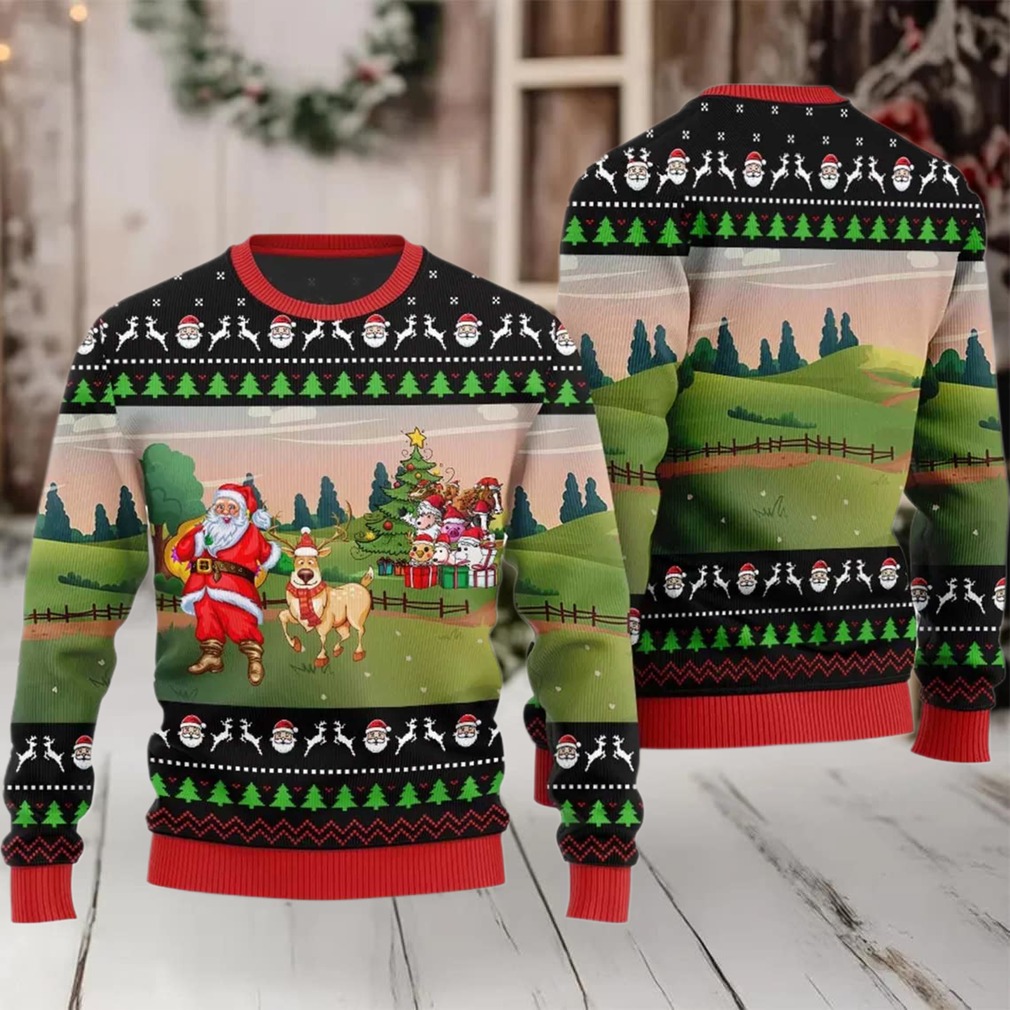 2025 Happy Farm Ugly Christmas Sweater