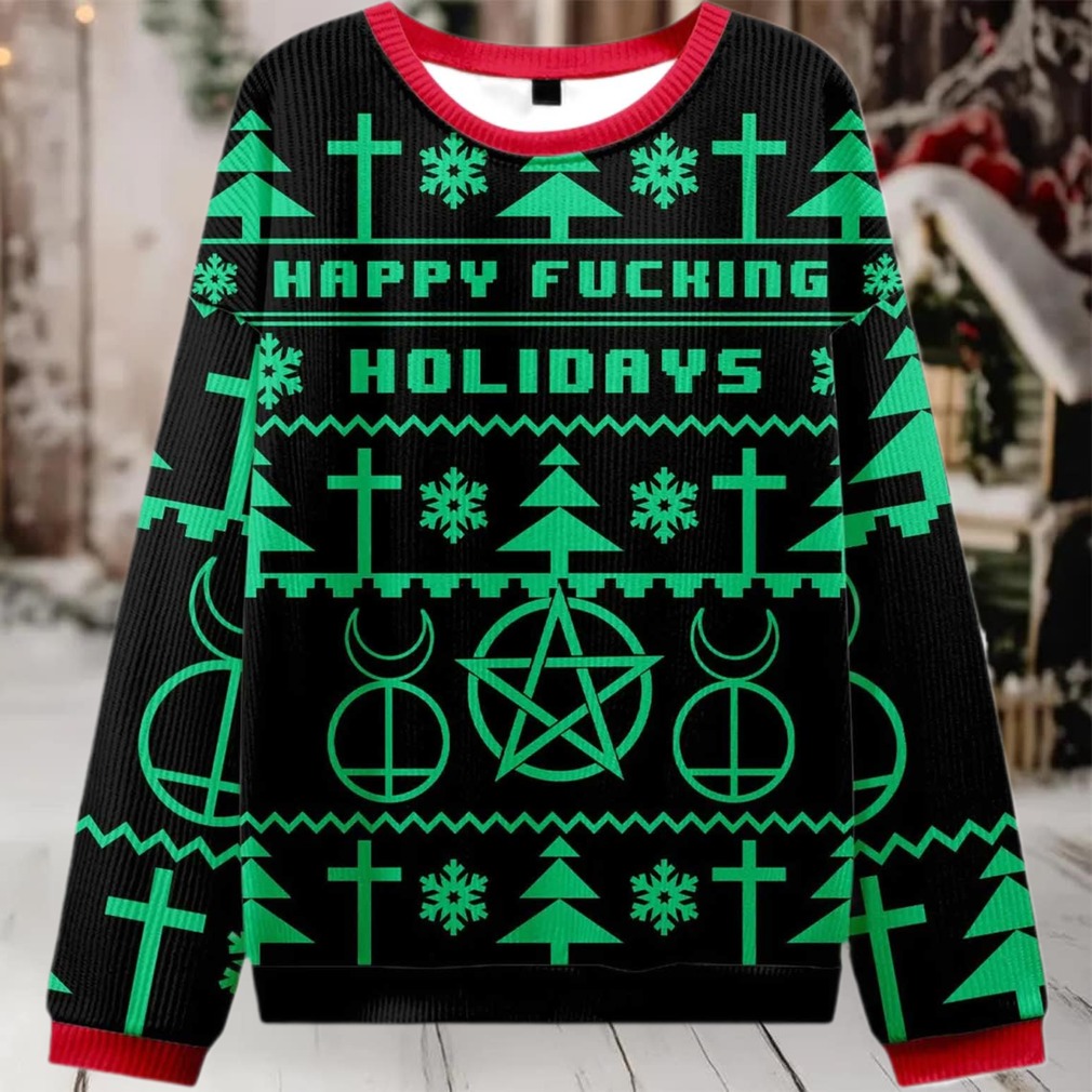 2025 Happy Fucking Holidays Ugly Christmas Sweater