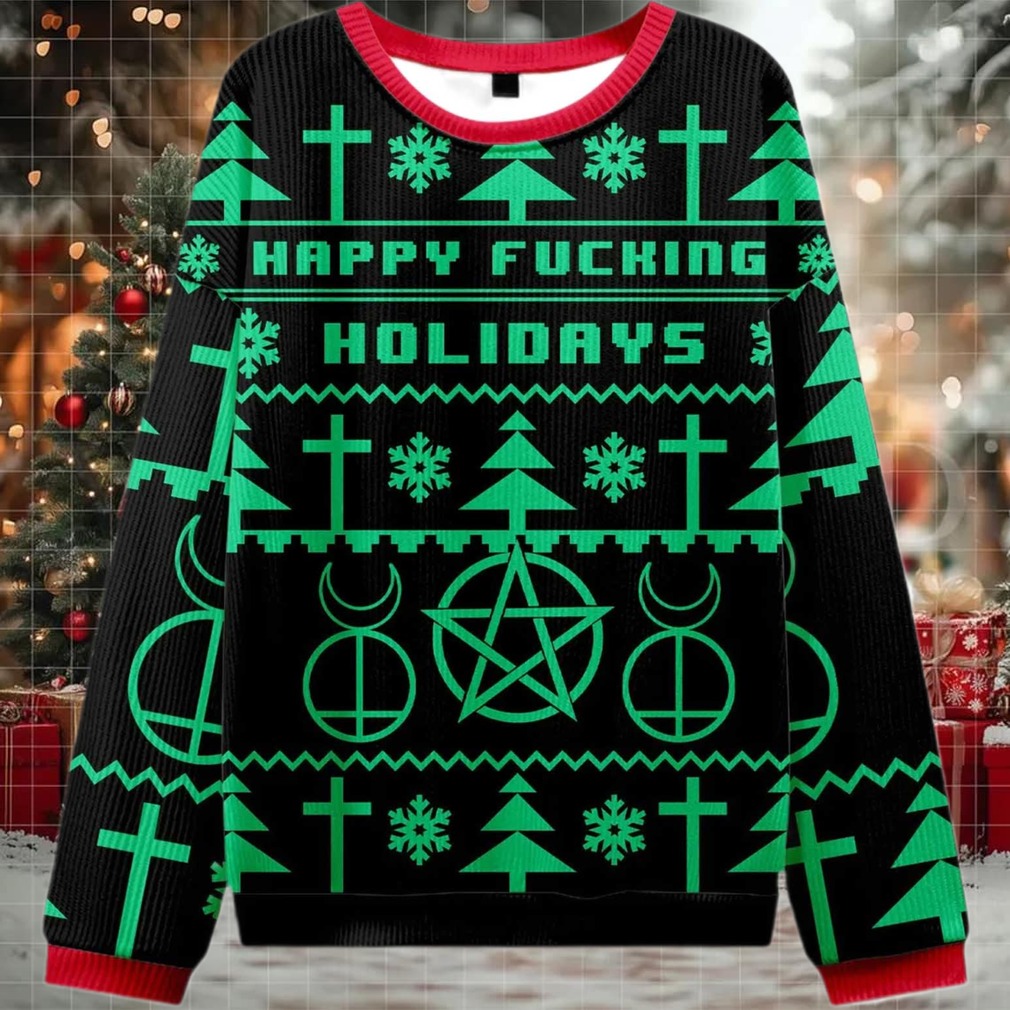 2025 Happy Fucking Holidays Ugly Christmas Sweater