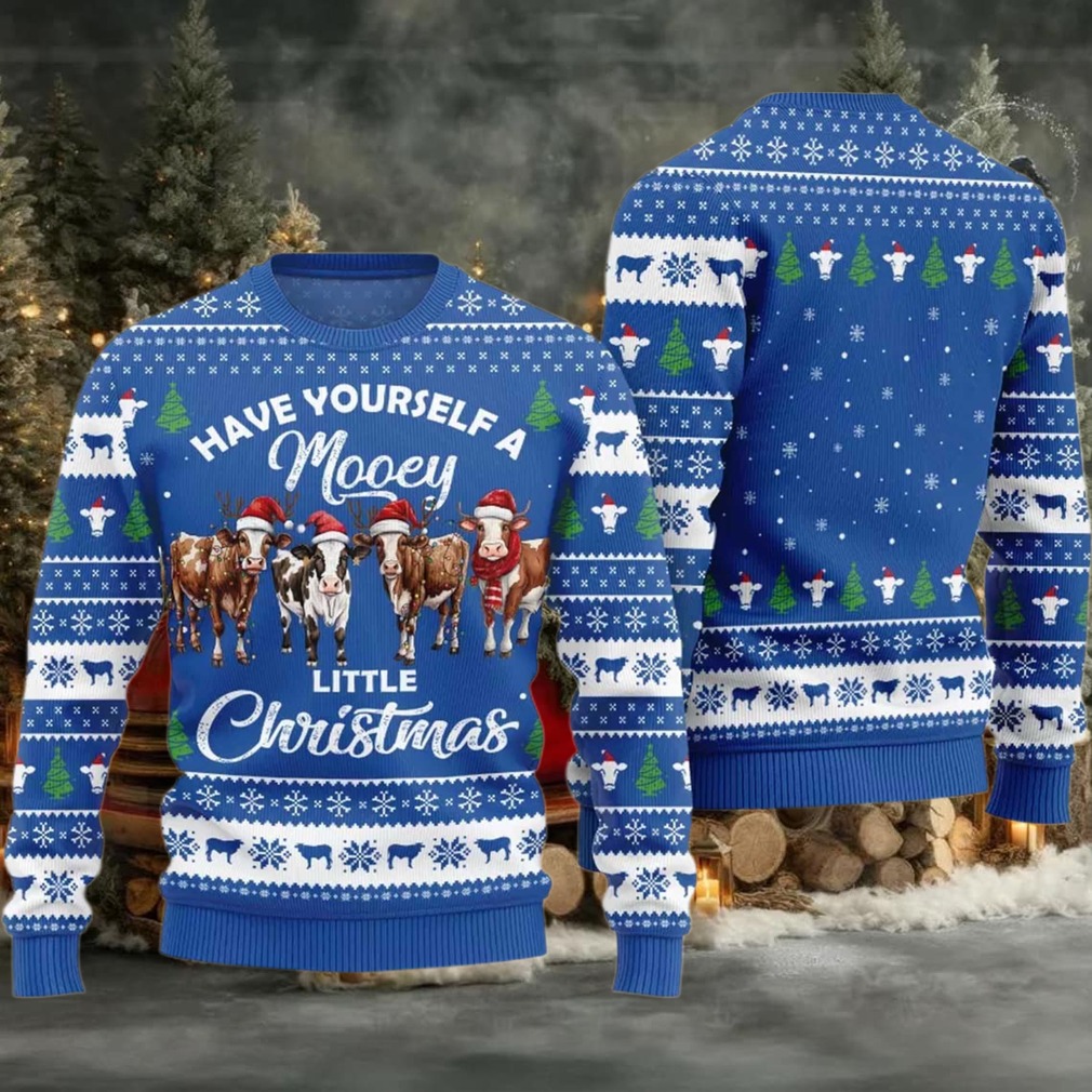 2025 Have Yourself a little Christmas Mooey Ugly Christmas Sweater 2025 Have Yourself a little Christmas Mooey Ugly Christmas Sweater