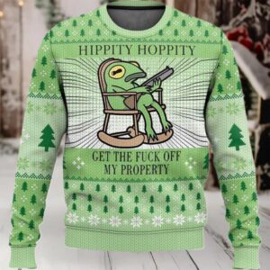 2025 Hippity Hoppity Frog Meme Christmas Christmas Ugly Sweater