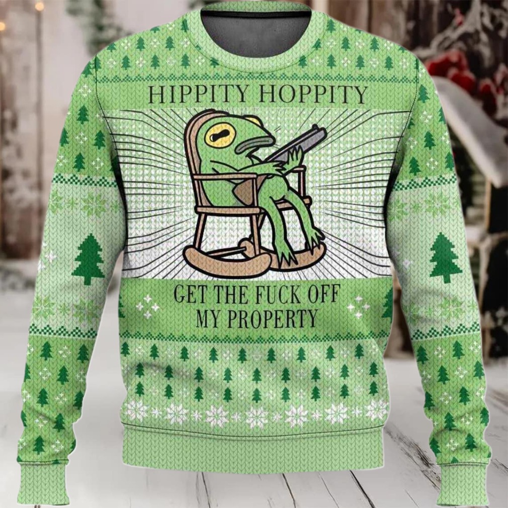 2025 Hippity Hoppity Frog Meme Christmas Christmas Ugly Sweater