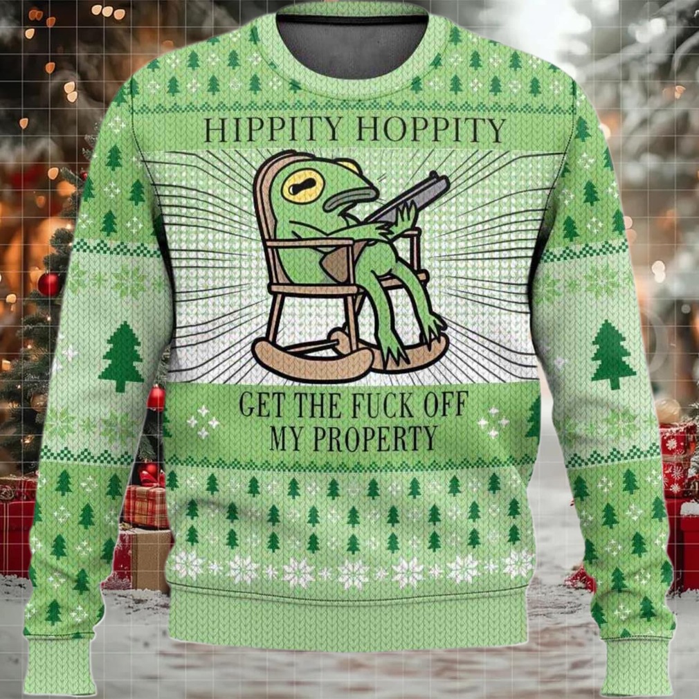2025 Hippity Hoppity Frog Meme Christmas Christmas Ugly Sweater