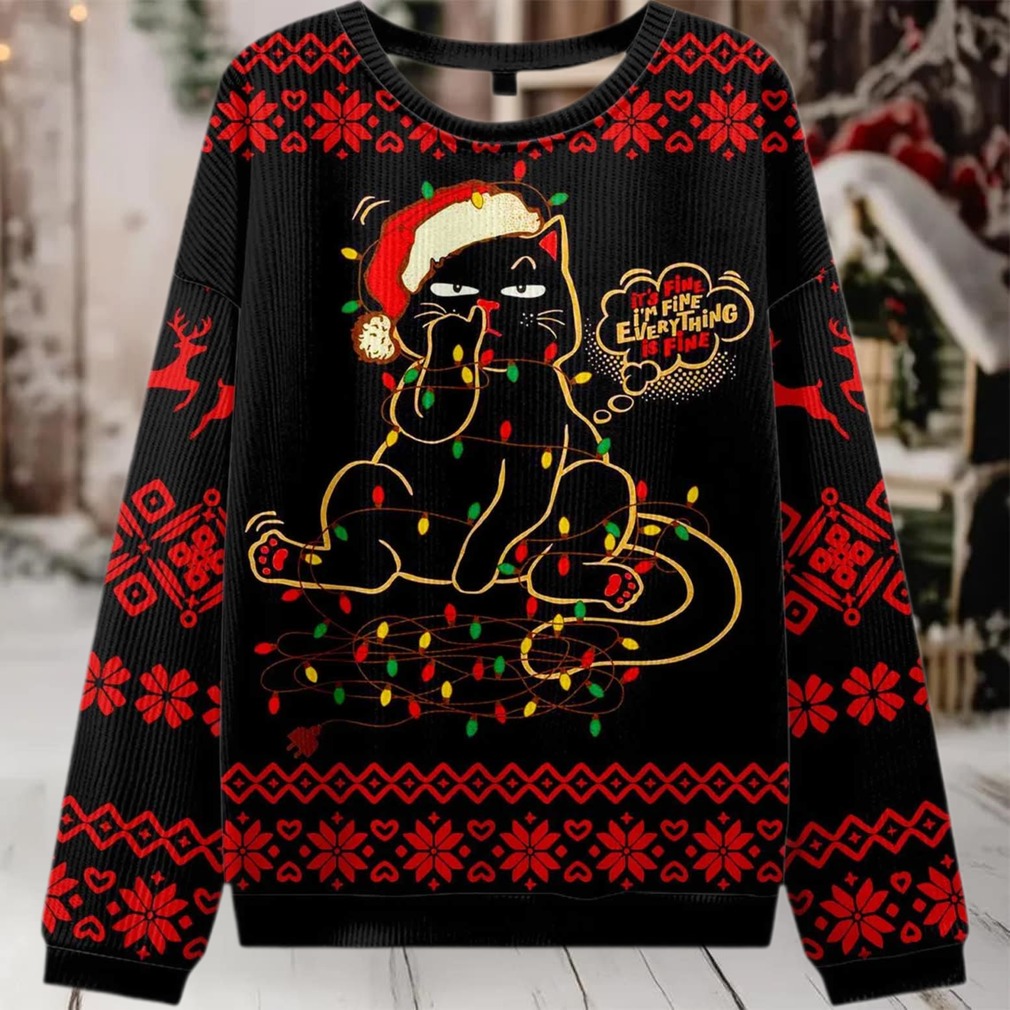 2025 It’s Fine I’m Fine EveryThing Is Fine Ugly Christmas Sweater