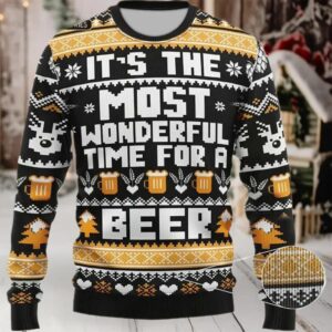 2025 It’s The Most Wonderful Time For A Beer Ugly Christmas Sweater