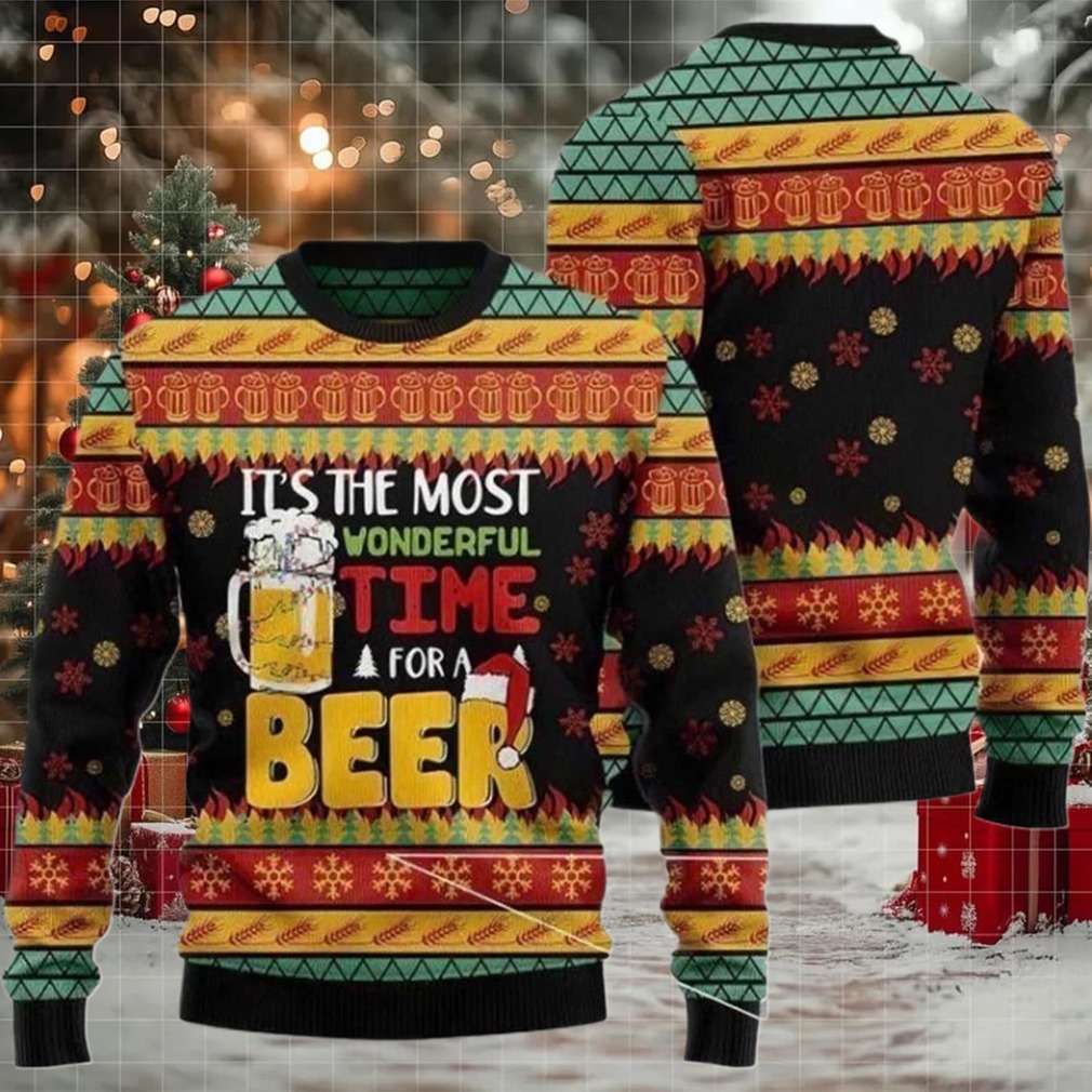 2025 It’s The Most Wonderfull Time For A Beer Ugly Christmas Sweater