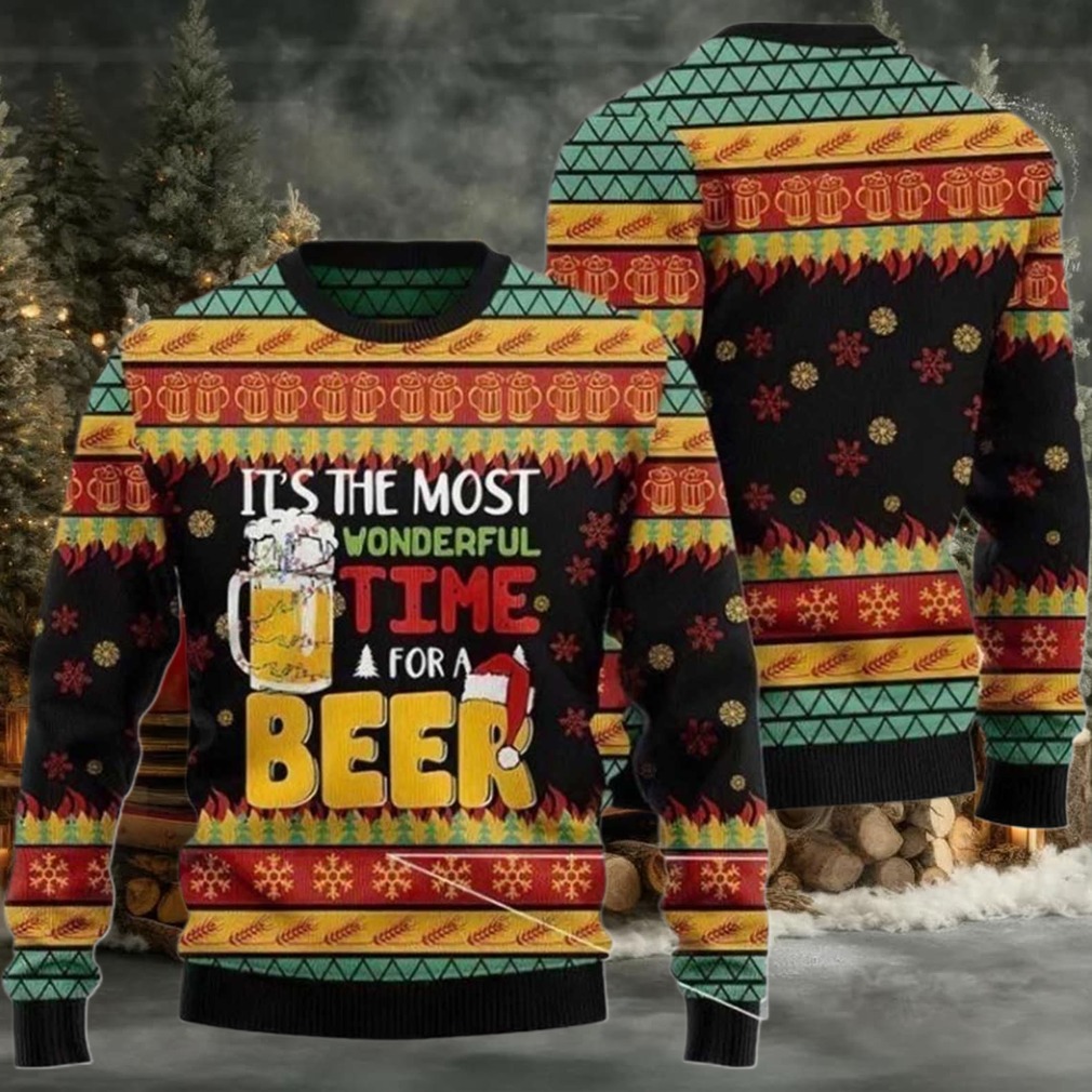 2025 It’s The Most Wonderfull Time For A Beer Ugly Christmas Sweater 2025 It’s The Most Wonderfull Time For A Beer Ugly Christmas Sweater