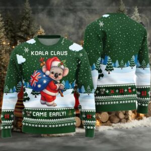 2025 Koala Claus Came Early Ugly Christmas Sweater