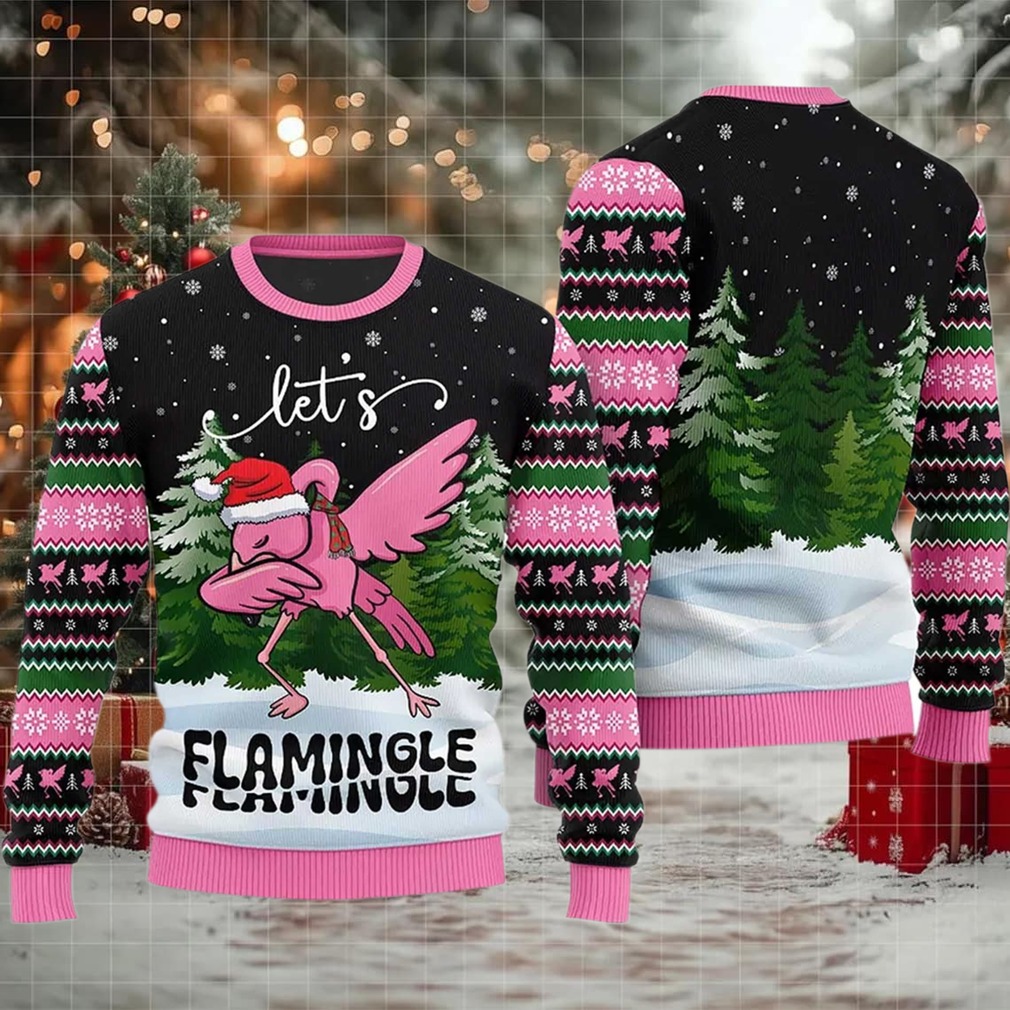 2025 Let’s Flamingle Ugly Christmas Sweater