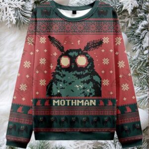 2025 Mothman Ugly Christmas Sweater 2025 Mothman Ugly Christmas Sweater