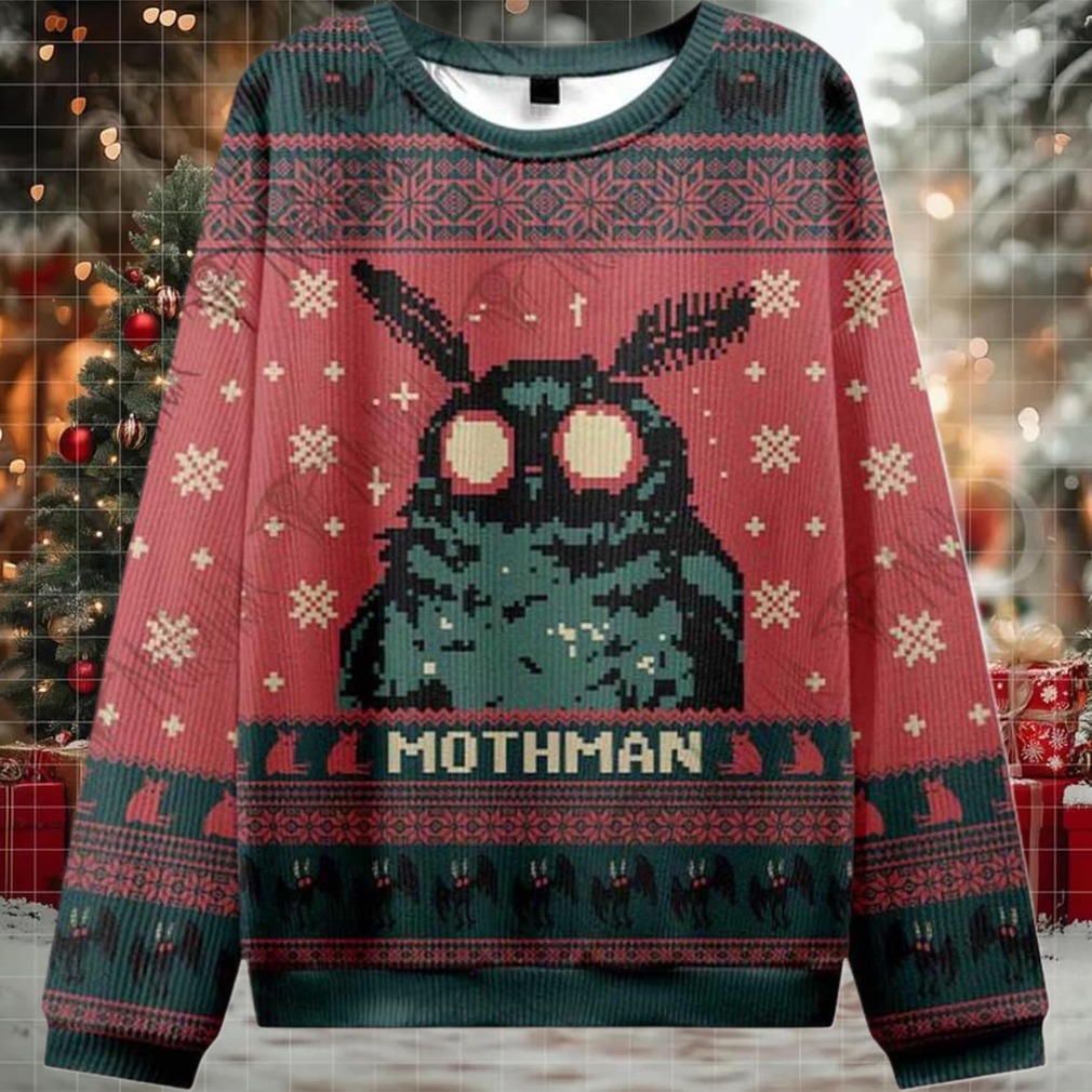 2025 Mothman Ugly Christmas Sweater 2025 Mothman Ugly Christmas Sweater