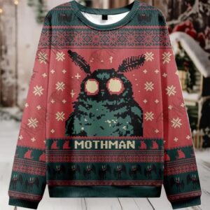2025 Mothman Ugly Christmas Sweater