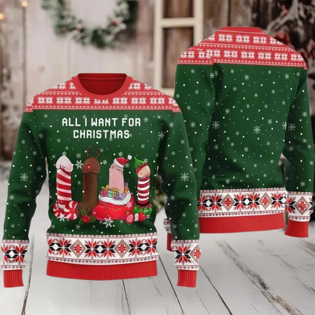 2025 Naughty Dick All I Want For Christmas Ugly Christmas Sweater 2025 Naughty Dick All I Want For Christmas Ugly Christmas Sweater