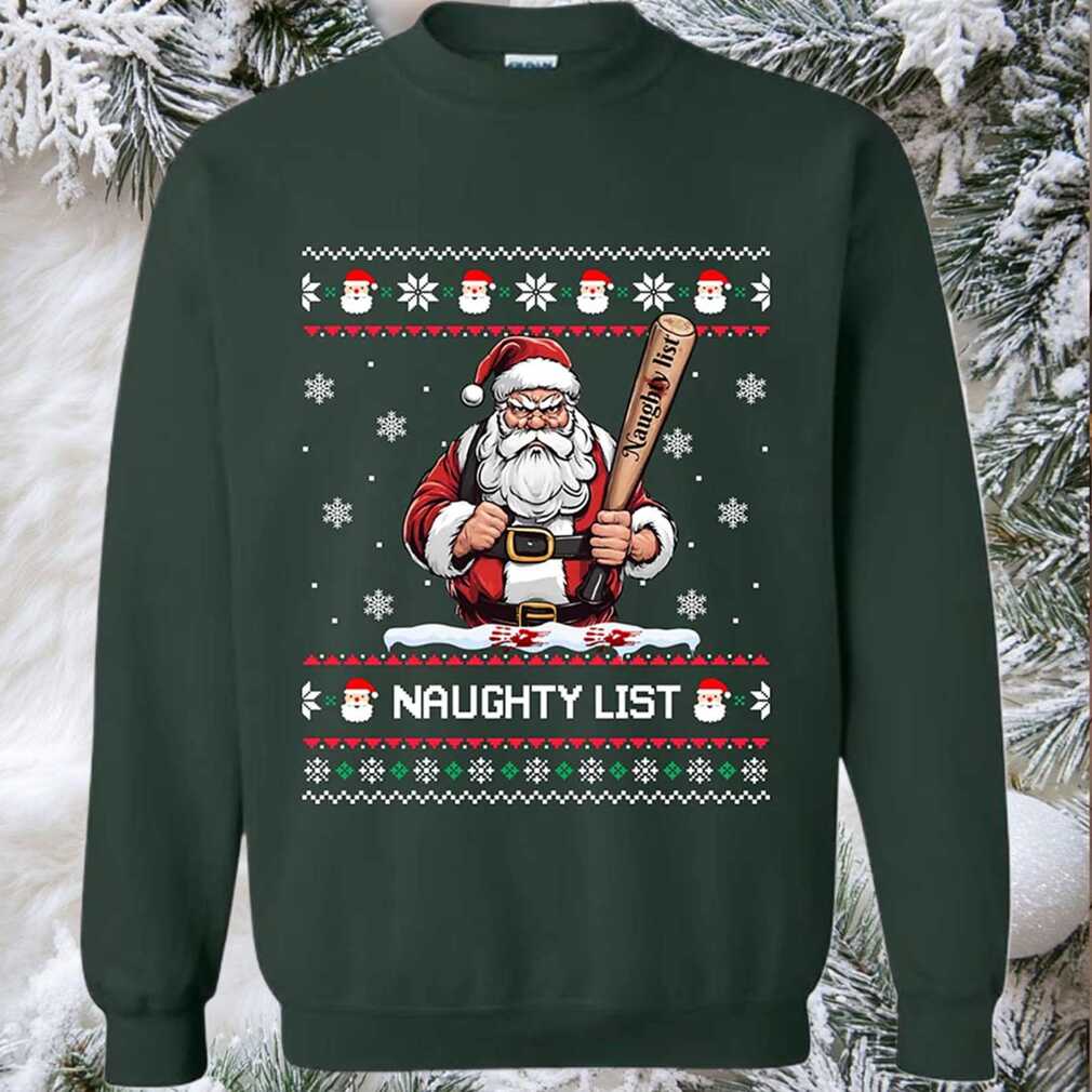 2025 Naughty List Santa Ugly Christmas Sweater