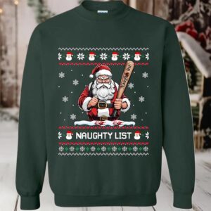 2025 Naughty List Santa Ugly Christmas Sweater