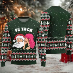 2025 Naughty Santa 12 Inch Surprise Ugly Christmas Sweater