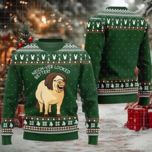 2025 Neigh Ver Looked Better Ugly Christmas Sweater