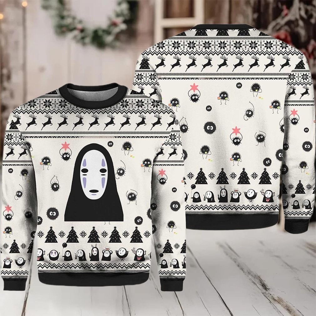 2025 No Face White Ugly Christmas Sweater 2025 No Face White Ugly Christmas Sweater