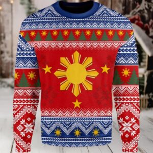 2025 Philippines Filipinos Christmas Ugly Sweater