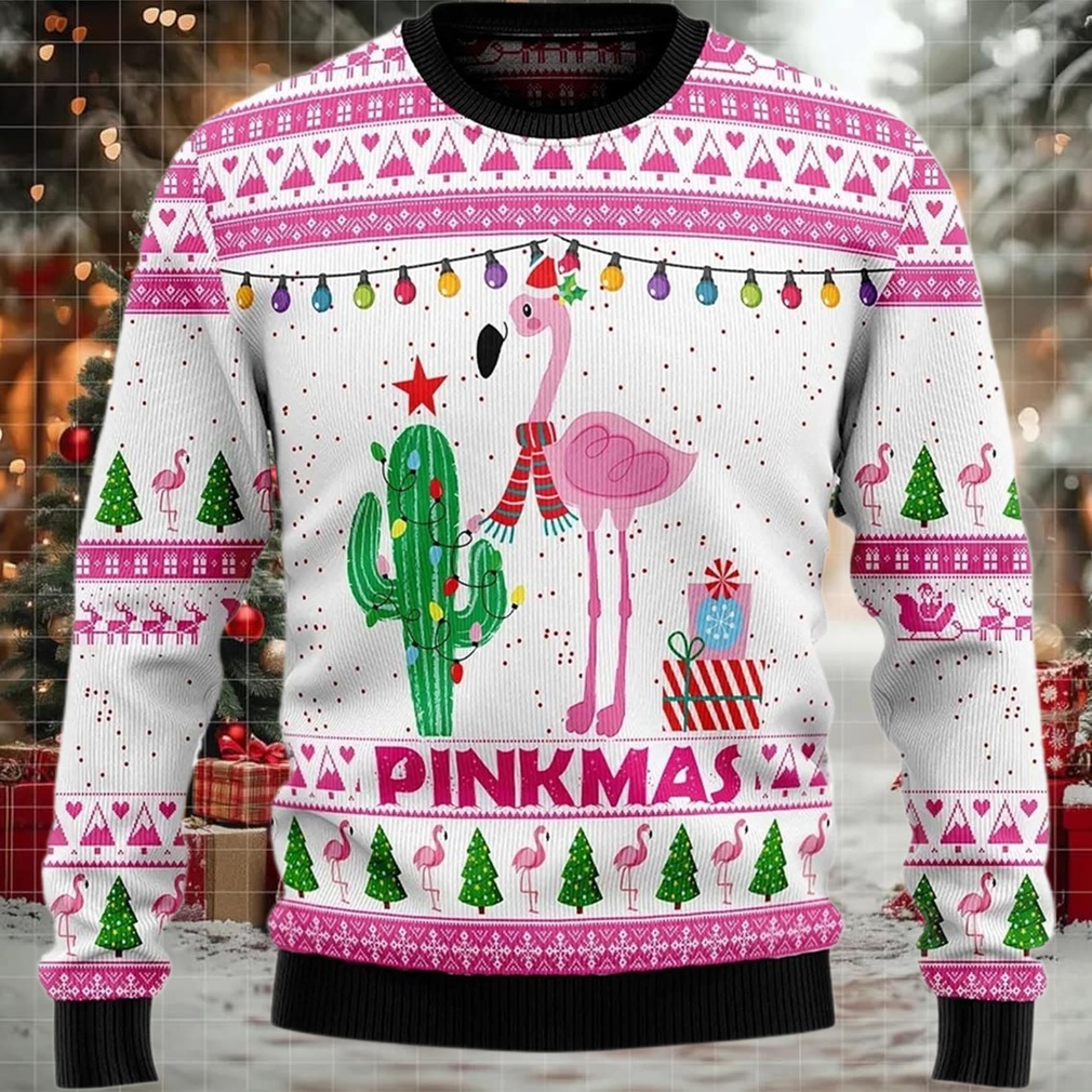 2025 Pinkmas Flamingo Christmas Ugly Sweater 2025 Pinkmas Flamingo Christmas Ugly Sweater